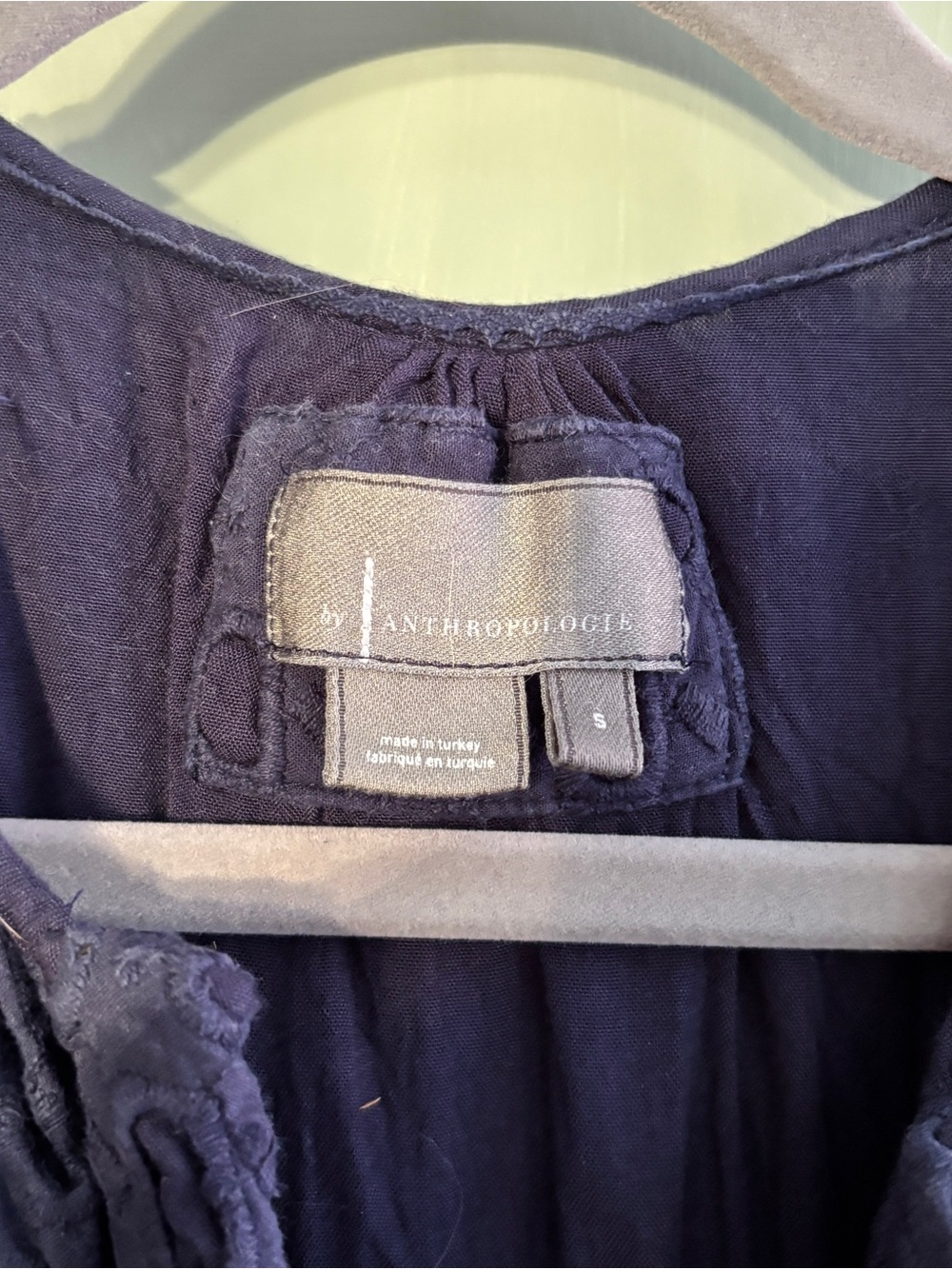 Anthropologie navy Somerset mini dress - Picture 4 of 8